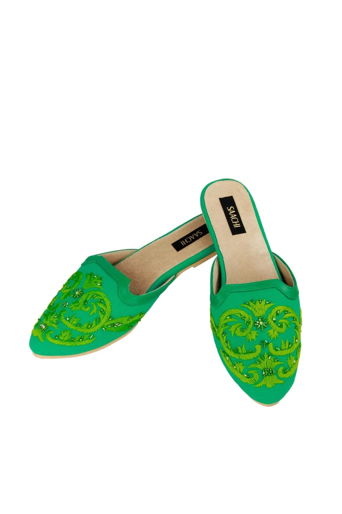 Comfortable Pool Embroidered Mule Slippers for Women - Soft House Shoes for Indoor & Outdoor Use - Perfect for Beach, Spa, and Lounging at Home