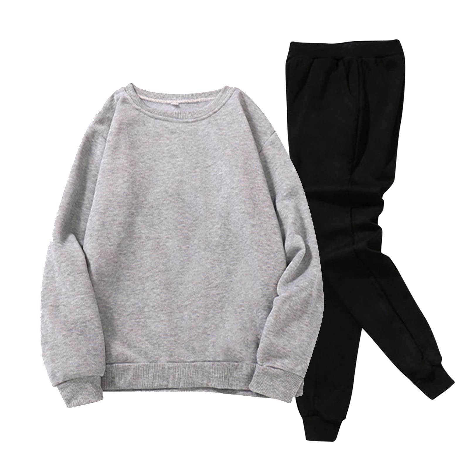 Men's 2-Piece Athletic Tracksuit Set - Long Sleeve Hoodie & Jogger Sweatpants for Running, Gym Workouts & Casual Wear | Breathable Comfort Sportswear for Men