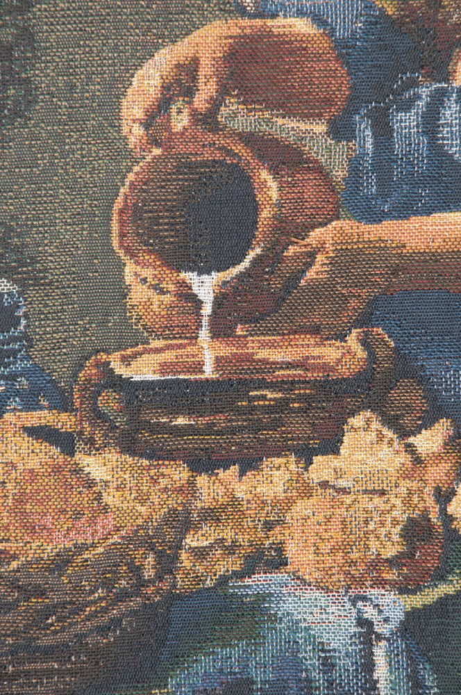 Servant Girl Belgian Tapestry Wall Hanging - 21x25 Inch Cotton Viscose Polyester Art by Johannes Vermeer - Perfect for Living Room, Bedroom & Office Decor