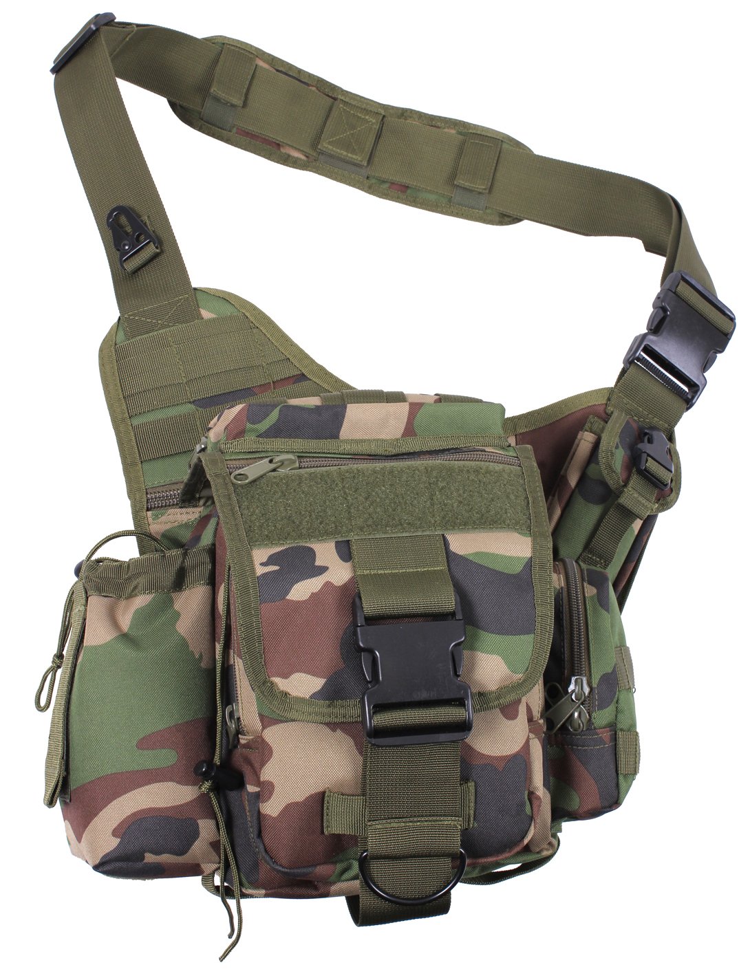 Rothco Advanced Tactical Crossbody Shoulder Bag - Durable Military Style Messenger Bag for Outdoor, Hiking, Travel & Everyday Carry