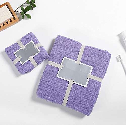 Minyose Waffle Bath Towel Set - 2-Piece Ultra Absorbent Waffle Weave Towels for Spa, Bath & Beach | Soft & Quick-Drying Luxury Towels