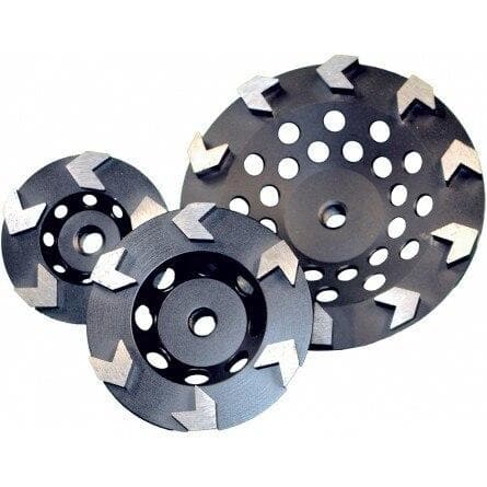 Arrow Segmented Cup Wheel for Concrete Floor Grinding and Polishing - Perfect for Marble, Granite, and Stone Surface Restoration in Home Renovation & Construction Projects