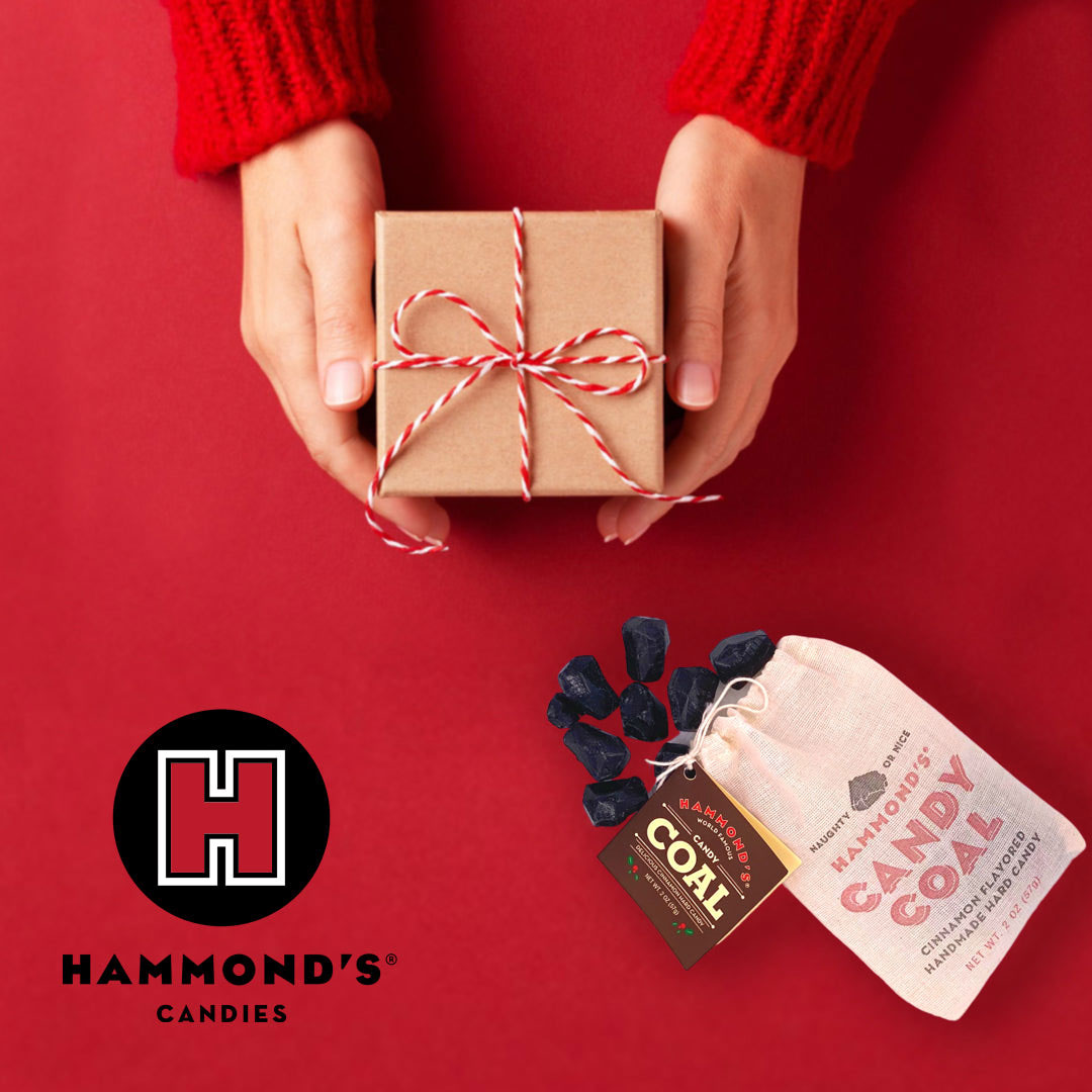 Hammonds Candies Candy Coal - 2oz Bag of Delicious Black Licorice Candy - Perfect for Stocking Stuffers, Halloween Treats & Party Favors