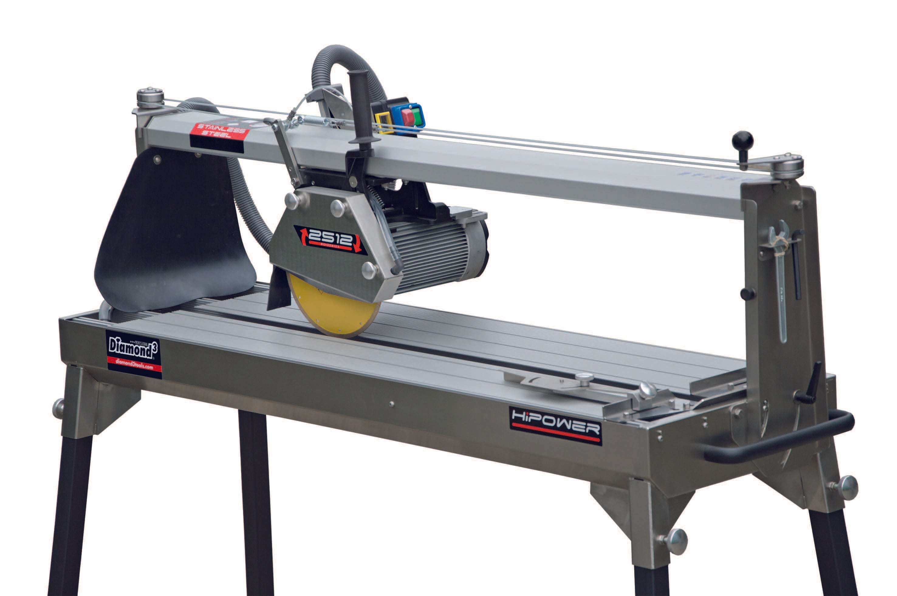 B+BTec 10 Inch Professional Tile Rail Bridge Saw - Premium Ceramic & Porcelain Tile Cutter for DIY Home Renovation and Construction Projects