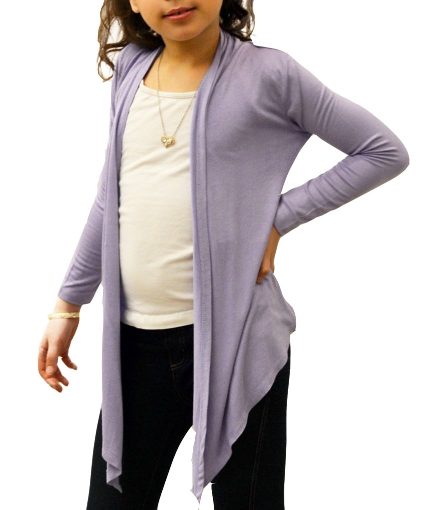 Dinamit Jeans Big Girls' Long Sleeve Flyaway Cardigan Sweater - Cozy Winter Layering for Teens & School Outfits