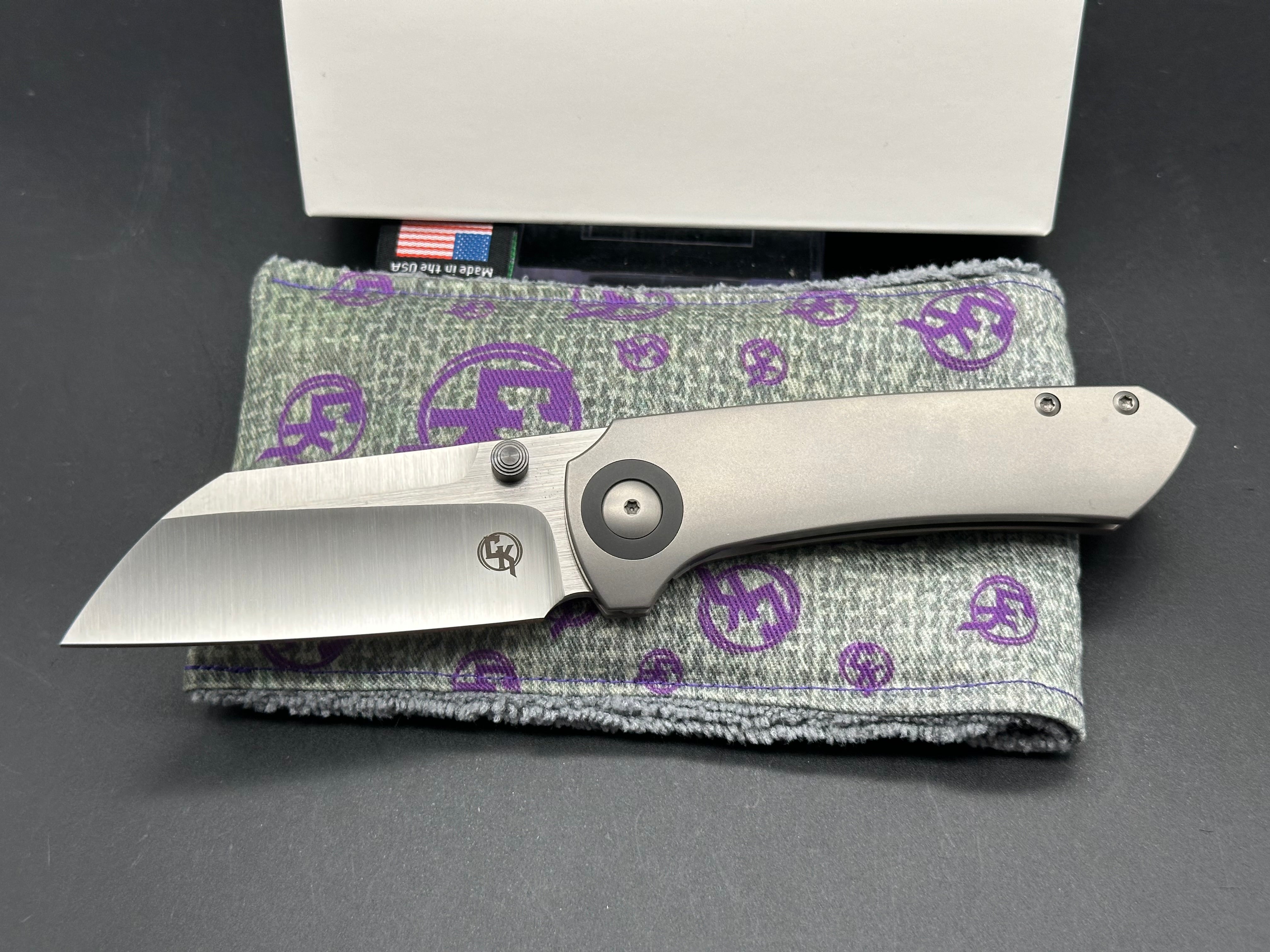 Christensen Knifeworks Production Maverick S - Premium Folding Pocket Knife for Outdoor, Camping, and Everyday Carry (EDC) | Durable Stainless Steel Blade, Ergonomic Handle | Perfect for Hiking, Hunting, and Survival Gear