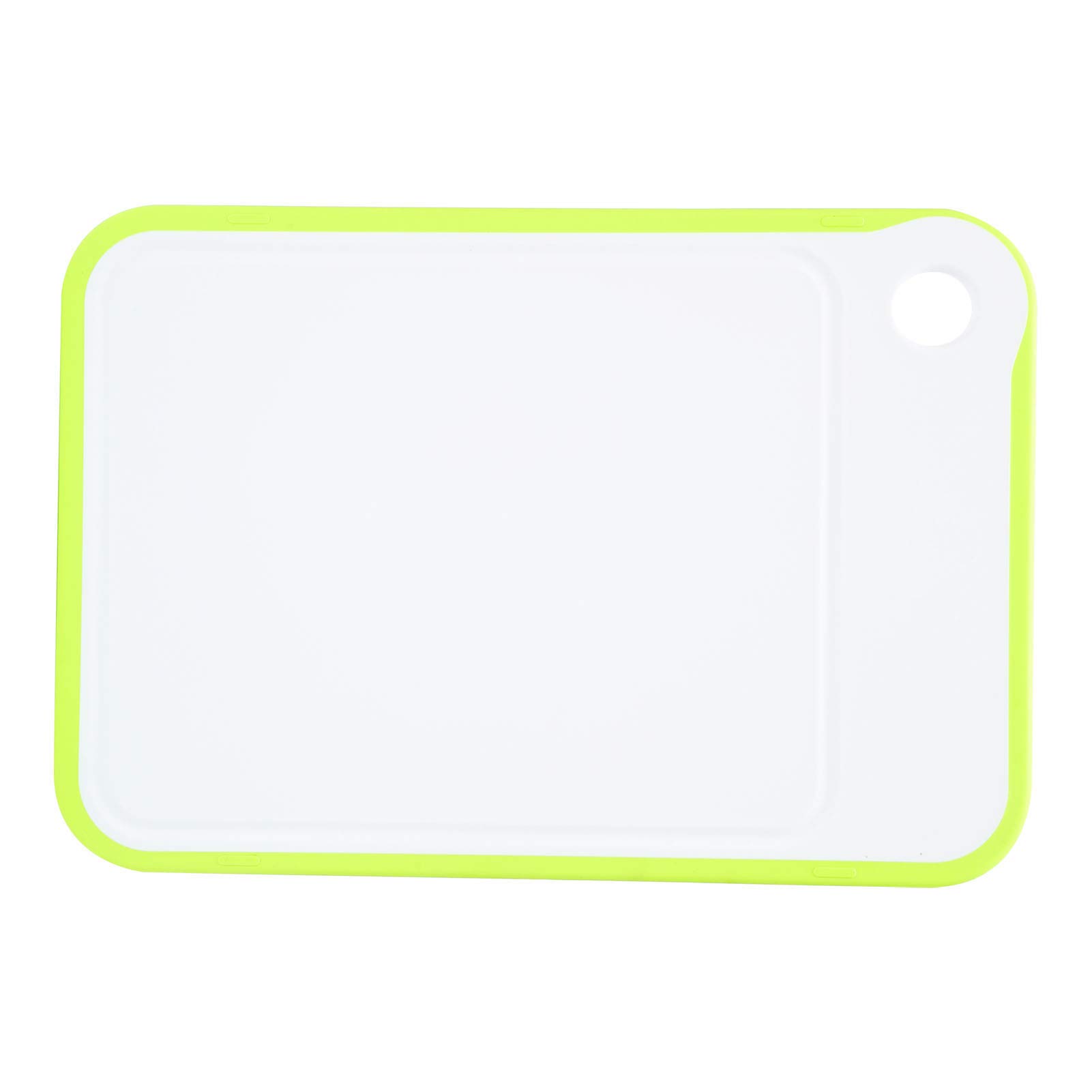 Non-Slip Green Plastic Cutting Board with Handles - Food Safe PP Material Chopping Board for Vegetables, Fruits & Meat - Dishwasher Safe, Thick & Durable - Perfect for Kitchen Prep, Camping & Outdoor Cooking