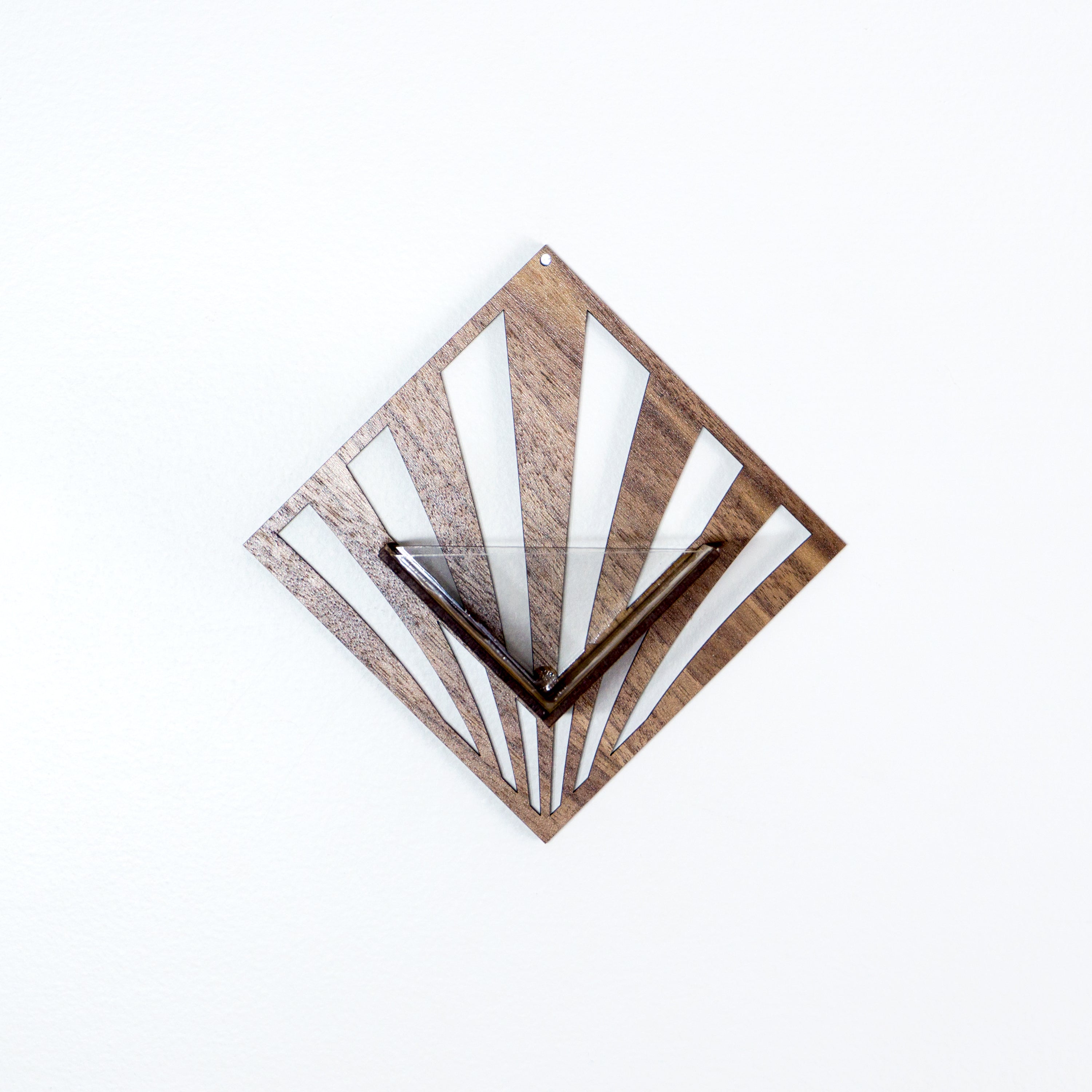 Handmade Wooden Quadrate Wall Planter Set of 2 - Air Plant Holder & Mounted Hanger Display for Tillandsia | Rustic Home Decor, Unique Plant Lover Gift Idea for Living Room, Bedroom or Office Decor