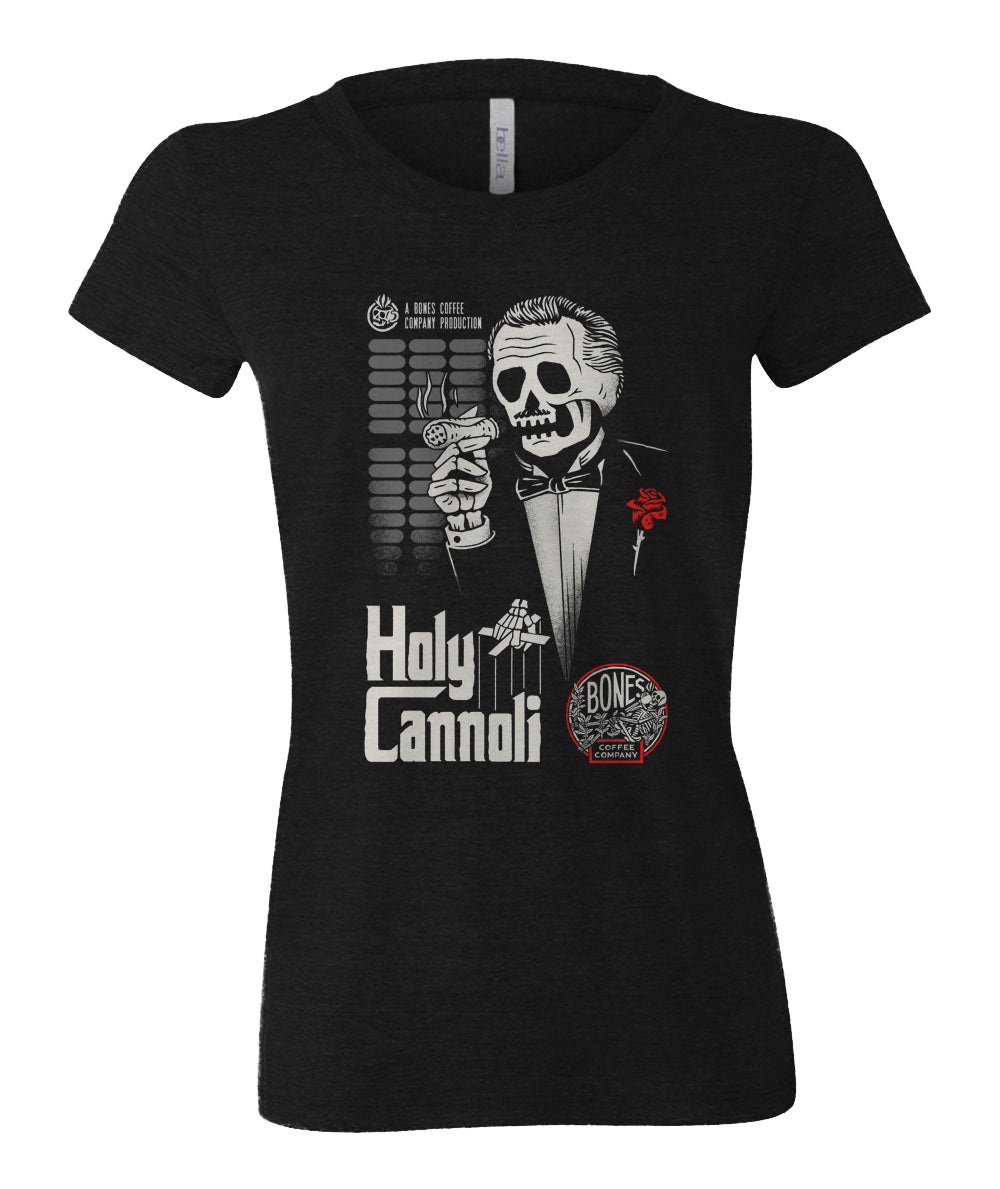 Holy Cannoli Graphic T-Shirt for Men & Women | Funny Foodie Tee | Casual Cotton Shirt for Everyday Wear | Perfect for Parties, Gifts & Casual Outfits