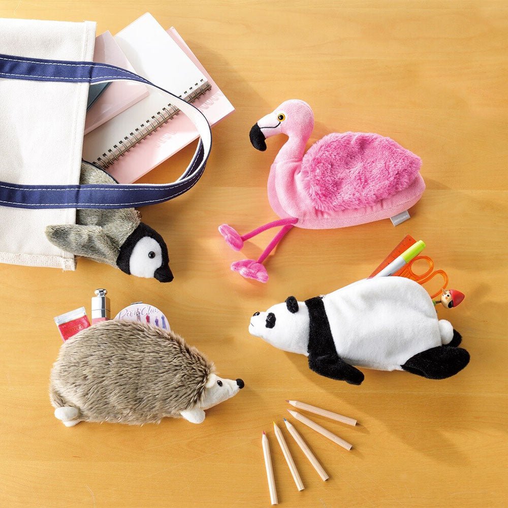 SETOCRAFT Slim Animal Pen Pouch - Cute & Lightweight Pencil Case for School, Office & Travel - Perfect for Organizing Pens, Pencils & Art Supplies (Multiple Animal Designs)
