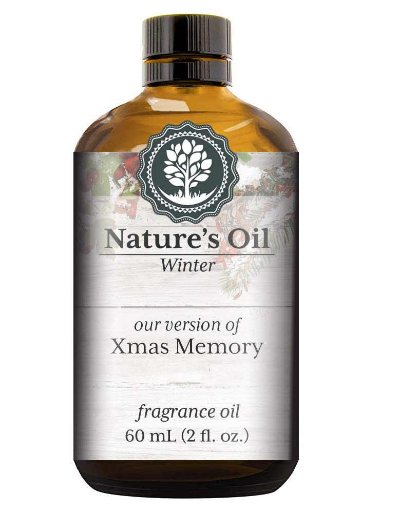 Christmas Memory Fragrance Oil - 60ml Essential Oil for Aromatherapy Diffusers, Soap Making, Candles, Lotions | Home & Linen Scent, Bath Bombs, Slime Supplies | Perfect for Holiday Decor, Relaxation & DIY Crafts