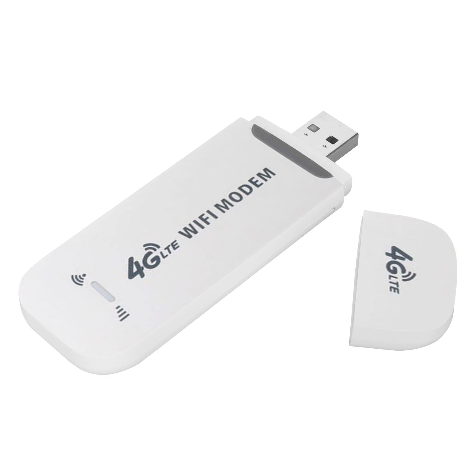 High-Speed USB Internet Dongle - 4G LTE External USB Modem with Antenna for Desktop & Laptop - Portable Cellular Data Modem for Remote Areas, Travel & Home Office Use