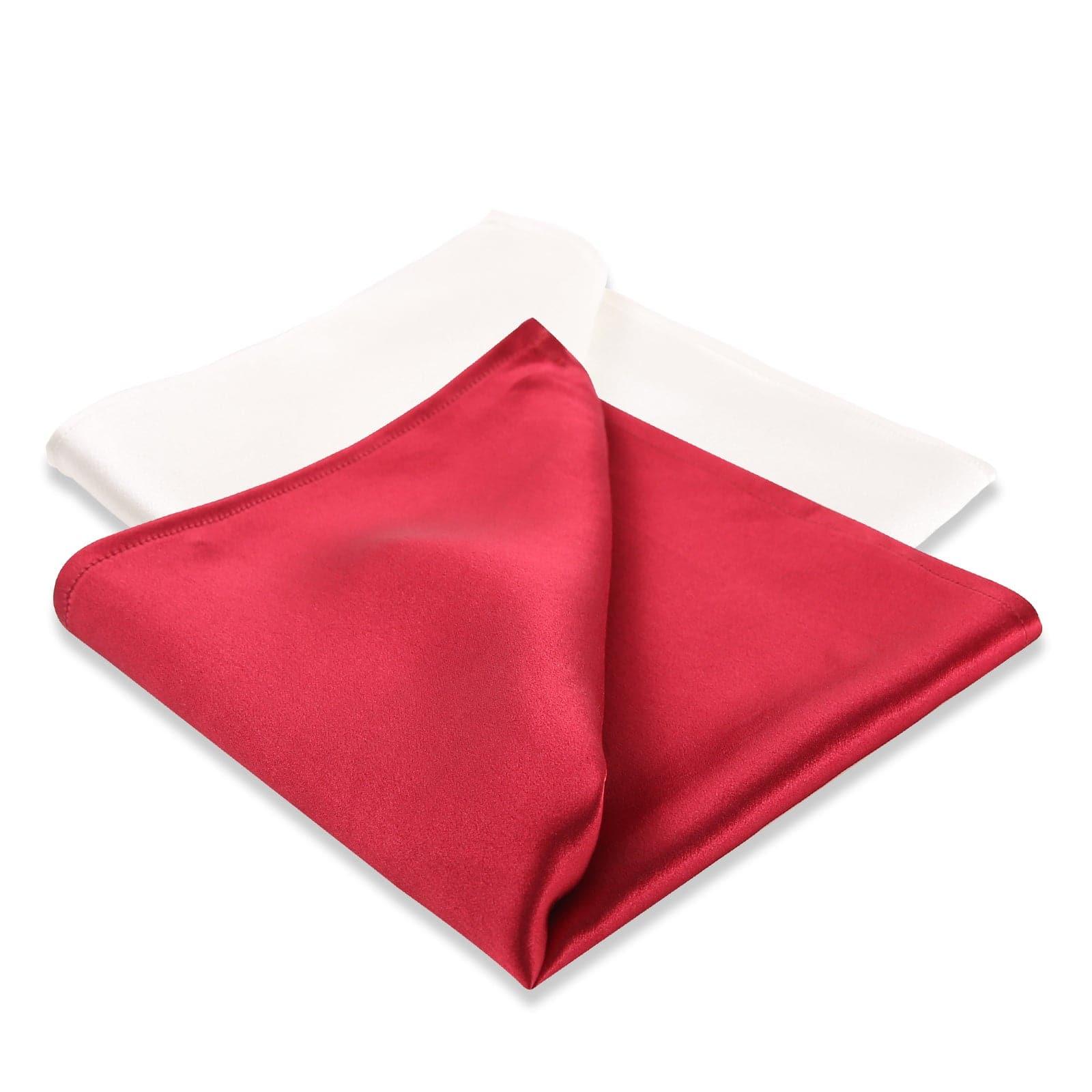 Premium Silk Pocket Squares for Men - 2-Piece Set - Elegant Formal & Wedding Accessories - Perfect for Suits, Tuxedos & Special Occasions