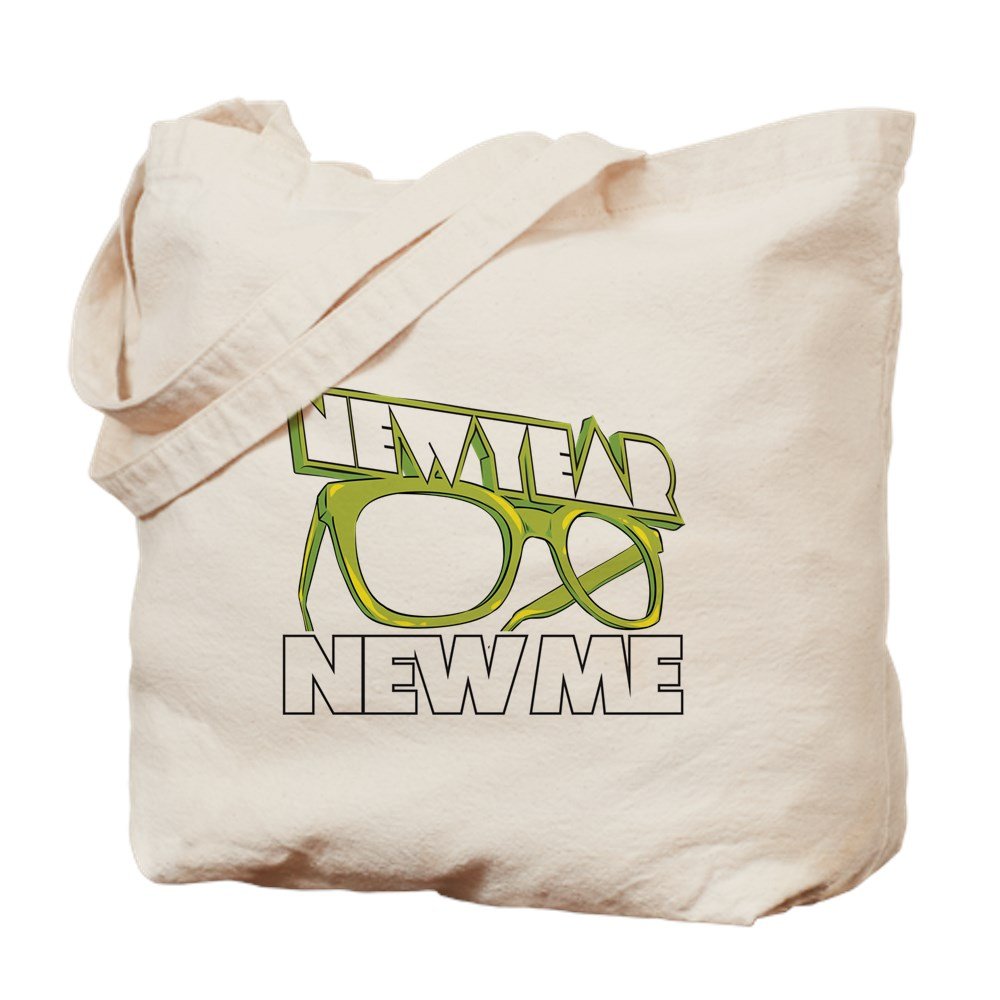 New Year New Me Tote Bag - Natural Canvas Reusable Shopping Bag for Groceries, Beach & Work | Eco-Friendly Cotton Tote with Motivational Quote
