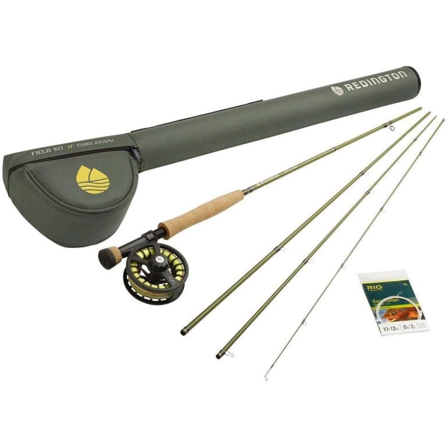Redington Fly Fishing Starter Kit - Complete Fly Rod, Reel, Line & Carrying Case Combo for Beginners | Perfect for Trout Fishing in Rivers & Streams