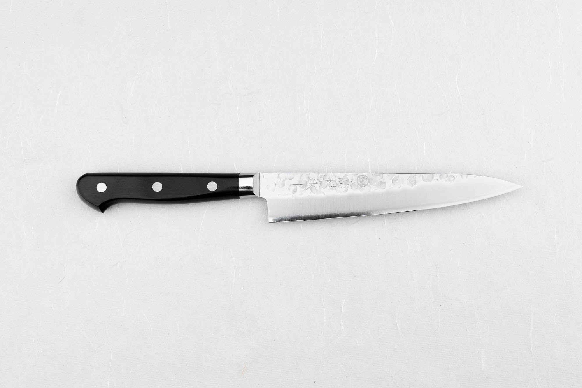 Takamura Kurogouhan Tsuchime Petty Knife 150mm - High Carbon Steel Japanese Chef Knife for Precision Slicing, Peeling & Garnishing - Perfect for Home Cooks & Professional Kitchens