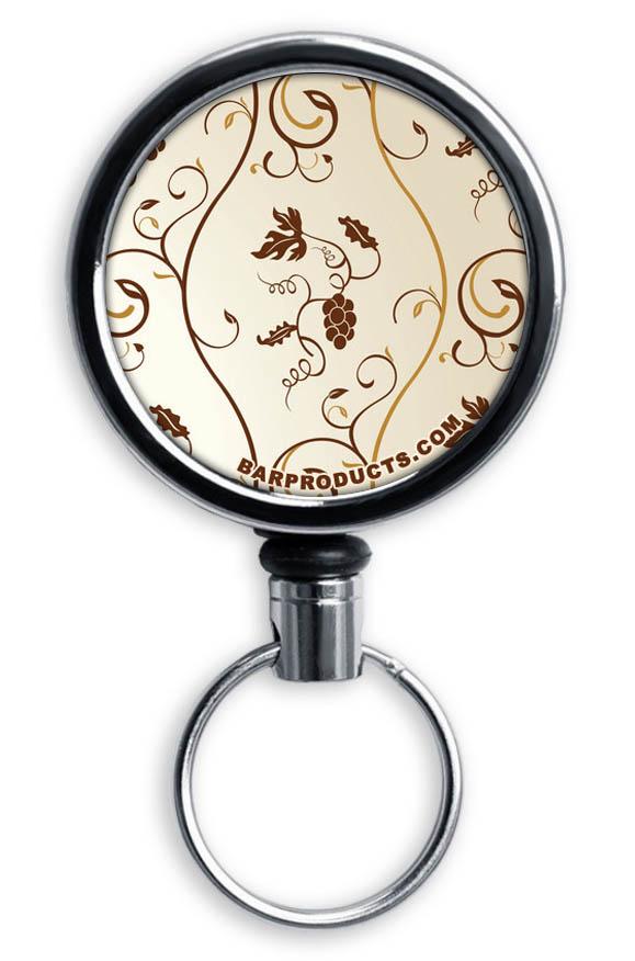 Vintage Mini Bottle Opener with Retractable Reel - Personalized Name Engraving - Compact Keychain Accessory for Beer, Soda & Outdoor Adventures