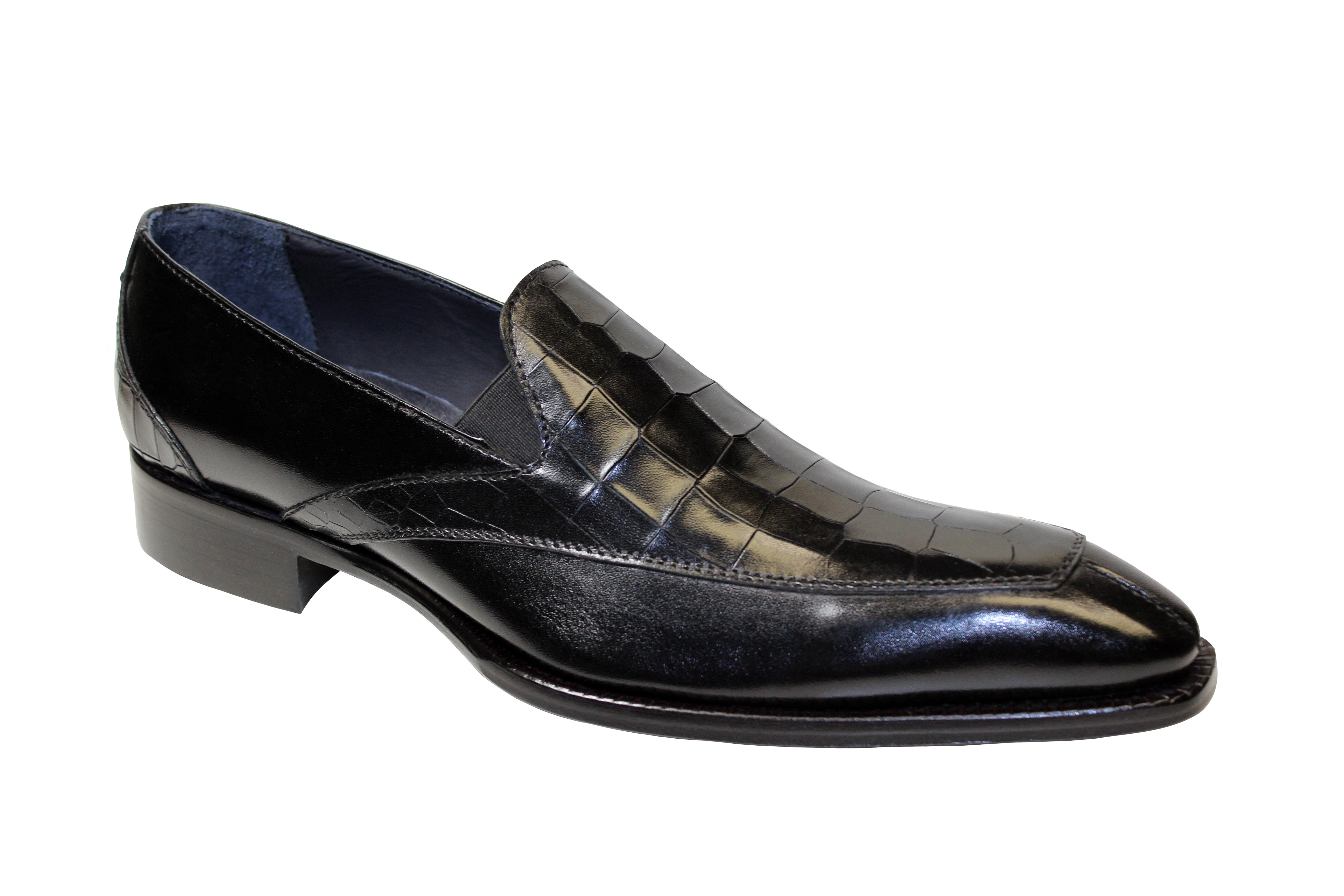 Duca Di Matiste Trento Black Leather Dress Shoes for Men - Elegant Formal & Business Attire - Perfect for Weddings, Office & Special Occasions