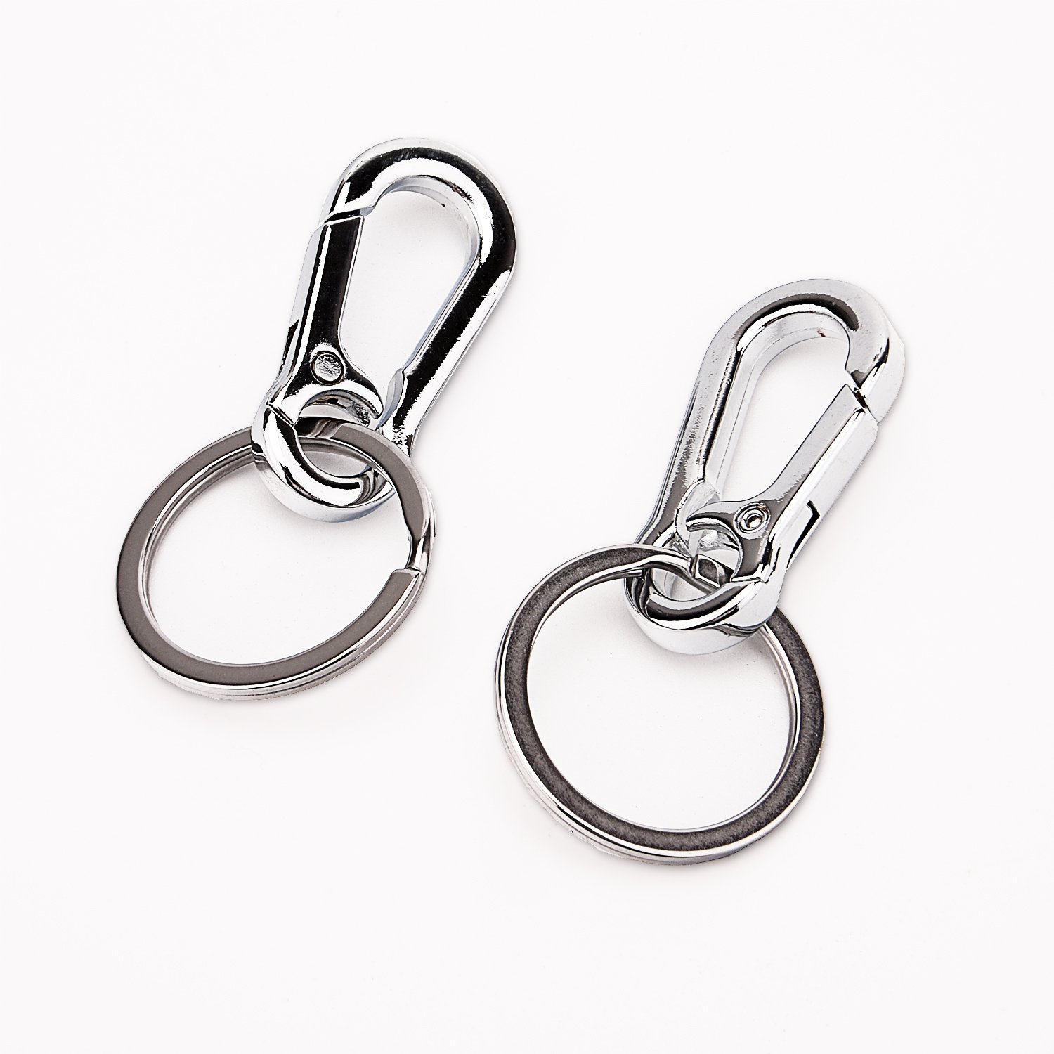Durable Metal Keychain Organizer with Hook - 2 Pack for Keys, Lanyards & Everyday Carry Essentials | Perfect for Home, Office, Travel & Gifts