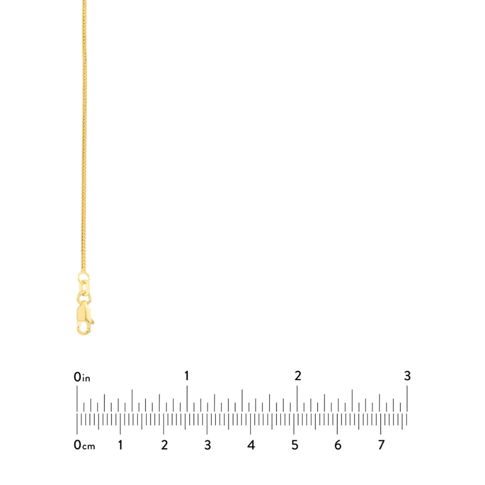 14K Yellow Gold Franco Chain Necklace for Women - Dainty & Elegant Jewelry for Everyday Wear, Layering, and Special Occasions