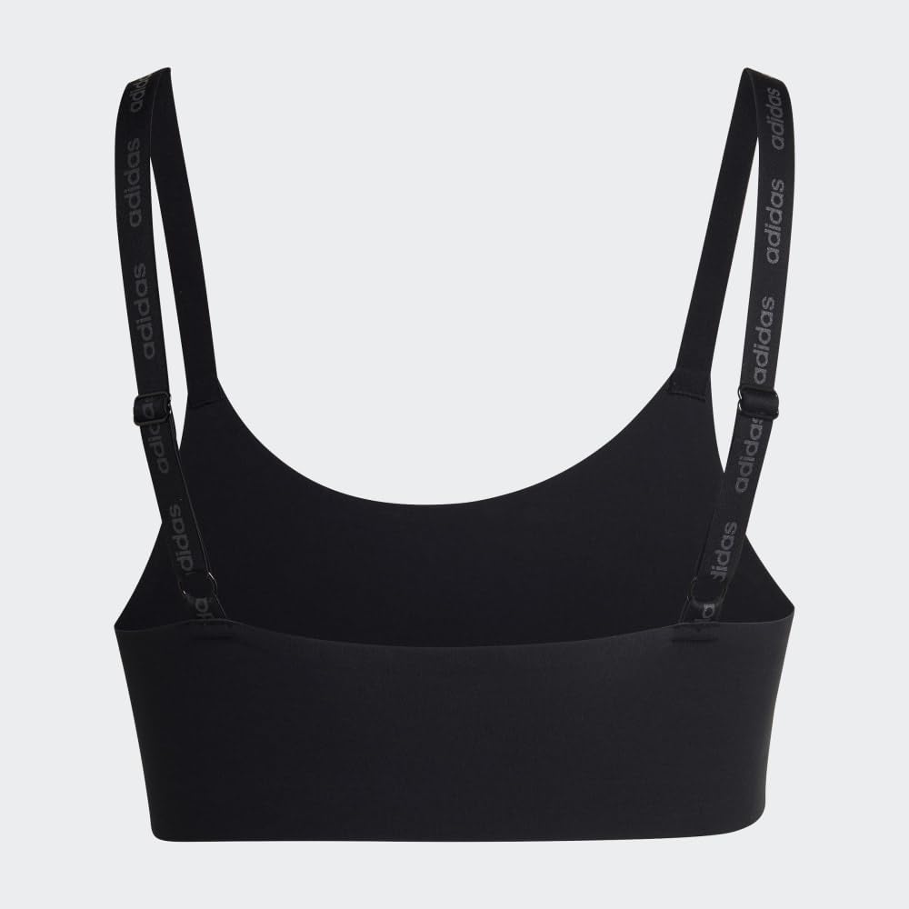 adidas Women's Micro Flex Wireless Seamless Lounge Bra - Comfortable Yoga Sports Bra for Workout, Running & Casual Wear