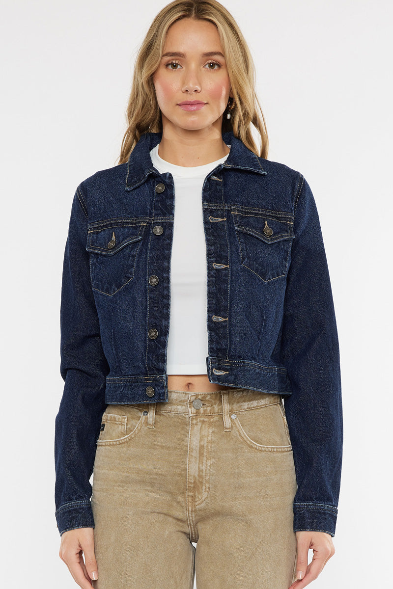 Westlyn Cropped Jacket for Women - Stylish Denim Jacket with Button Front & Pockets | Perfect for Casual Outfits, Spring Layering & Streetwear Fashion