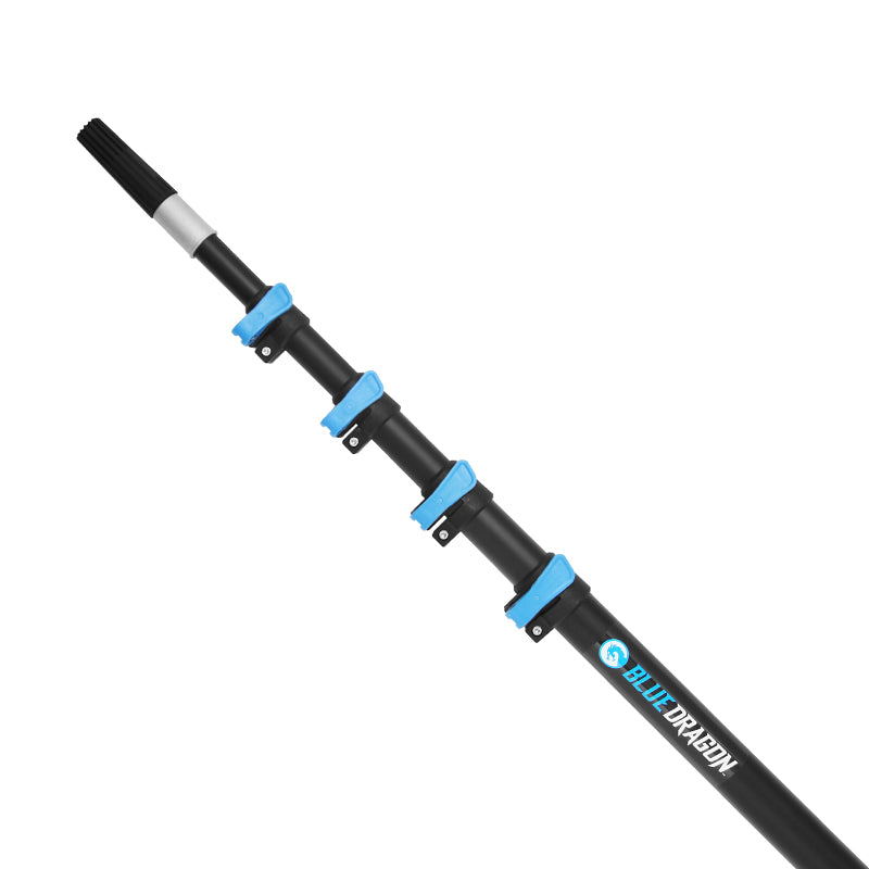 Blue Aluminum Extension Poles for Painting, Cleaning & Maintenance - Adjustable Telescopic Pole for Windows, Walls & Ceilings - Lightweight & Durable for Indoor/Outdoor Use