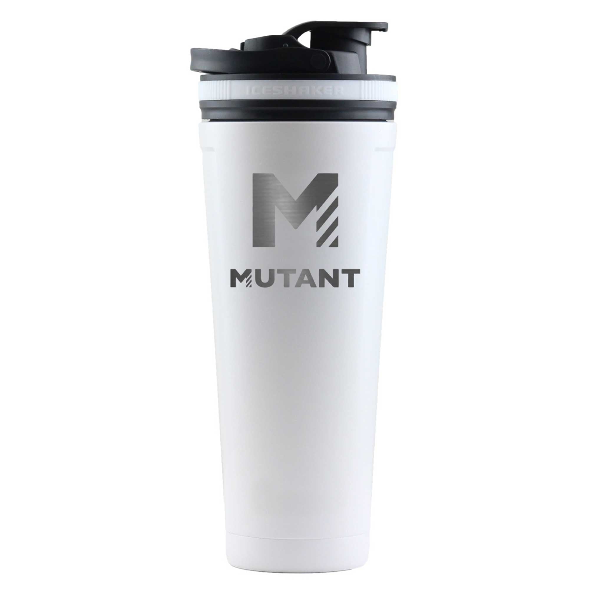 Nick The Mutant Walker Custom 36oz Insulated Stainless Steel Ice Shaker Cup - White - Perfect for Gym, Workouts & Protein Shakes