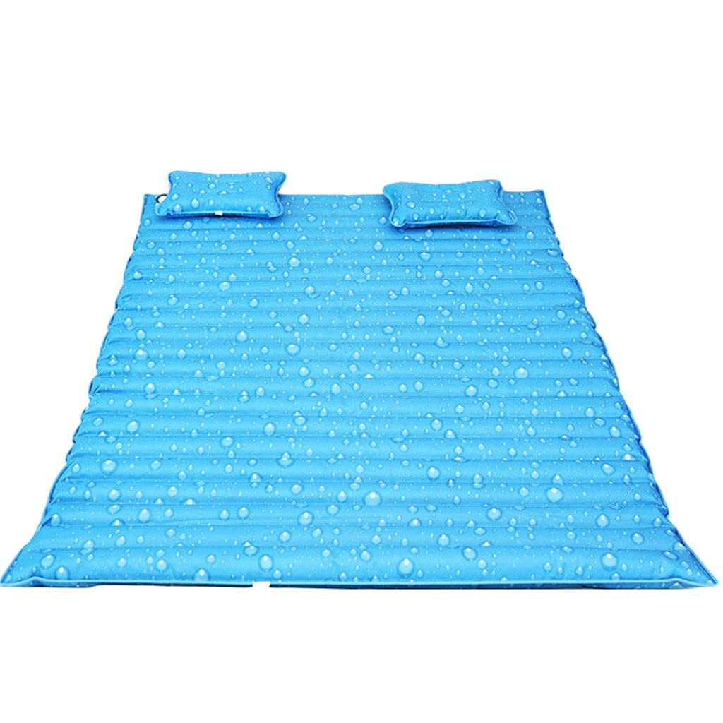 Cooling Water Injection Ice Pad - Inflatable Summer Water Mattress for Home & Dormitory (200x150cm, Blue) - Perfect for Hot Weather, Bed Cooling, Outdoor Camping & Relaxation