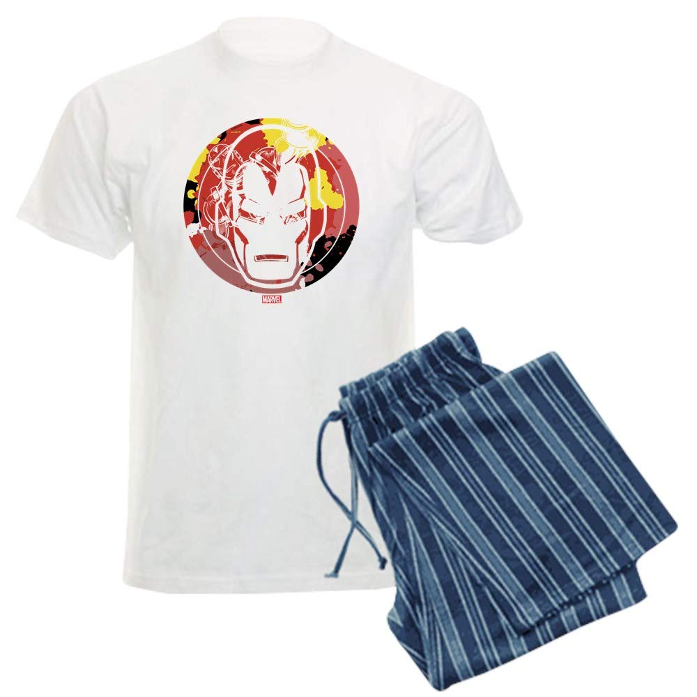 Iron Man Icon Men's Lightweight Pajama Set - Superhero Sleepwear for Marvel Fans | Comfortable Lounge & Sleepwear for Movie Nights & Relaxation