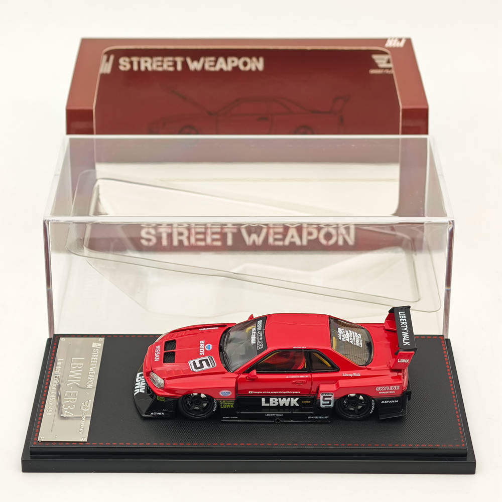 1/64 Scale LBWK Nissan GT-R ER34 Chameleon Limited Edition Diecast Model Car - Perfect for Collectors, Display, and Racing Enthusiasts