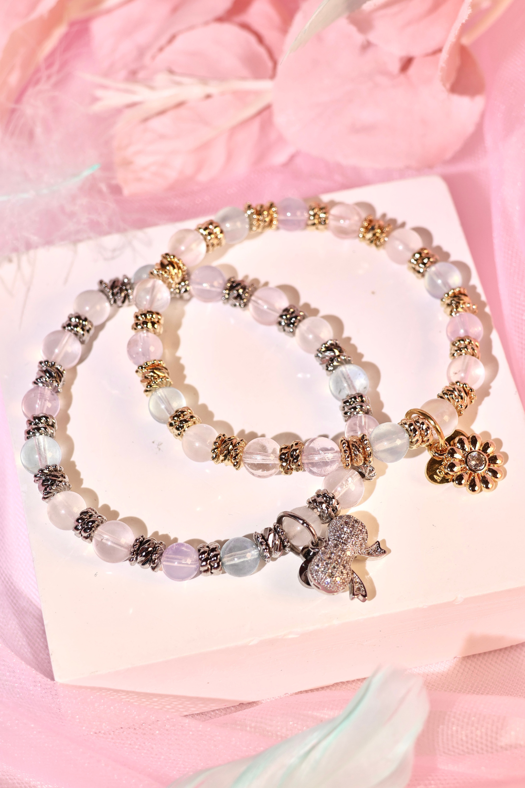 INTENTION 6mm Peace & Harmony Bracelet - Handmade Beaded Spiritual Jewelry for Meditation, Yoga & Positive Energy - Gift for Women & Men