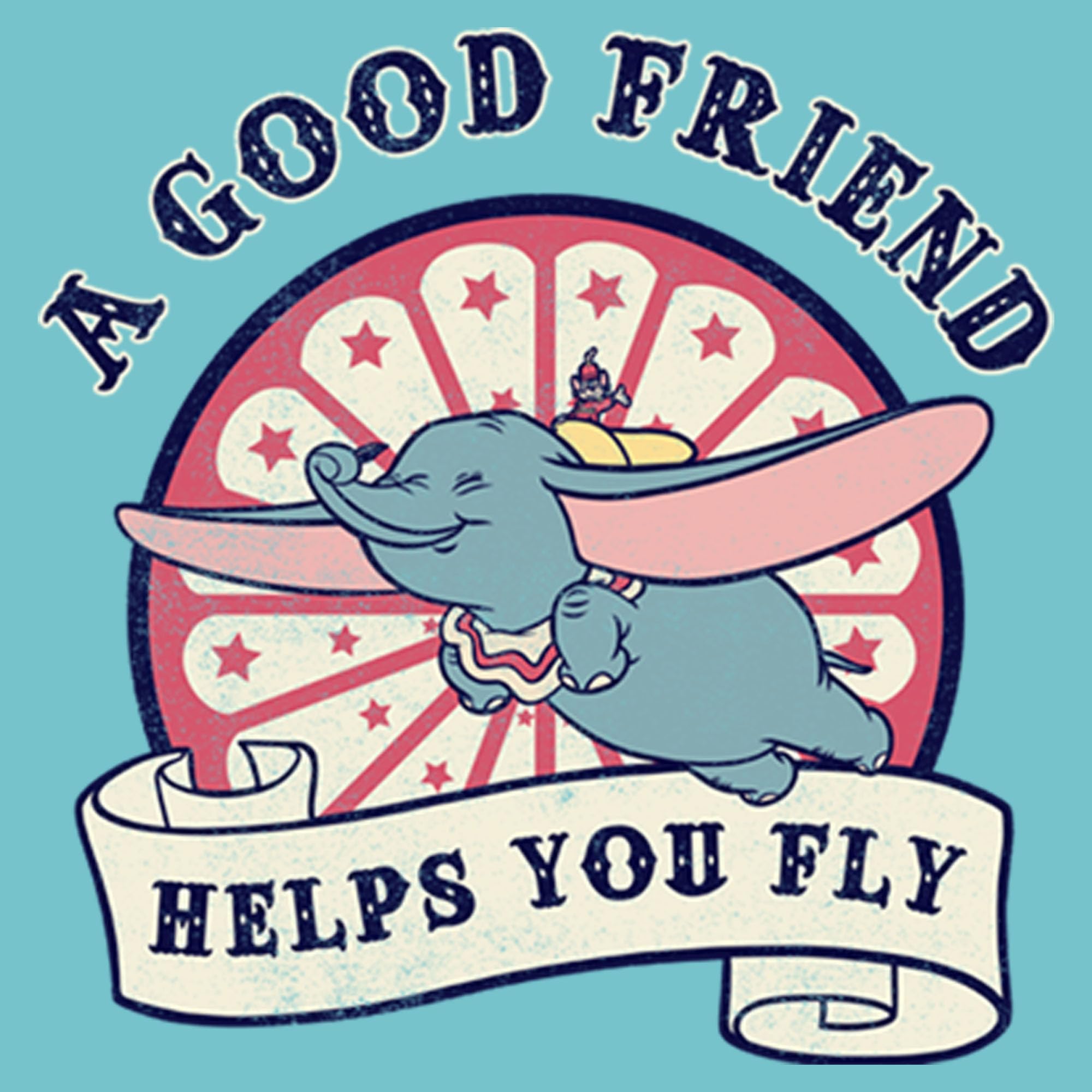 Disney Friends Help You Fly Graphic T-Shirt for Girls - Cute Cartoon Tee for Kids, Birthday Gifts & Disney Theme Parties