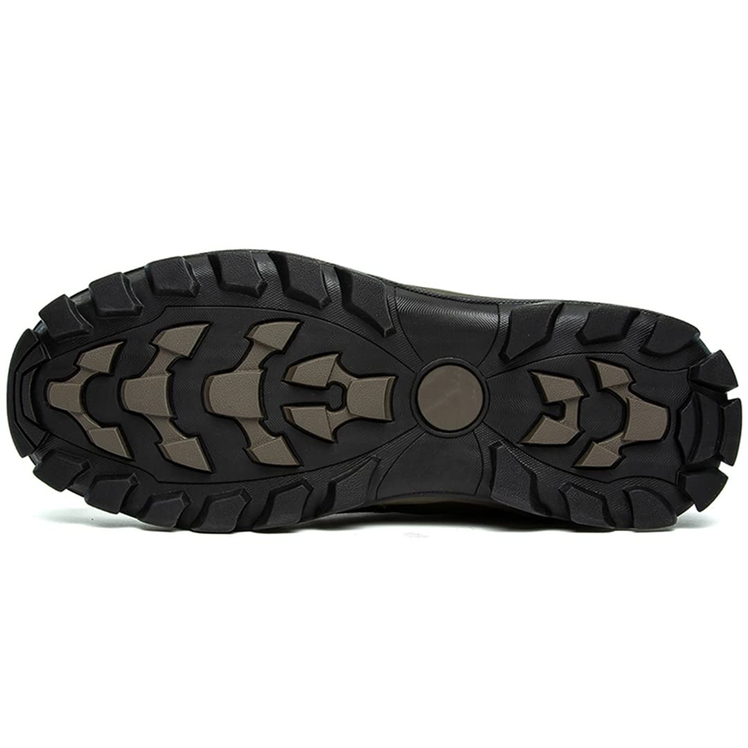 Men's Waterproof Hiking Boots - Winter Warm Fur Lined Snow Boots for Outdoor Trekking & Backpacking | Ideal for Mountain Climbing, Camping & Snowy Adventures