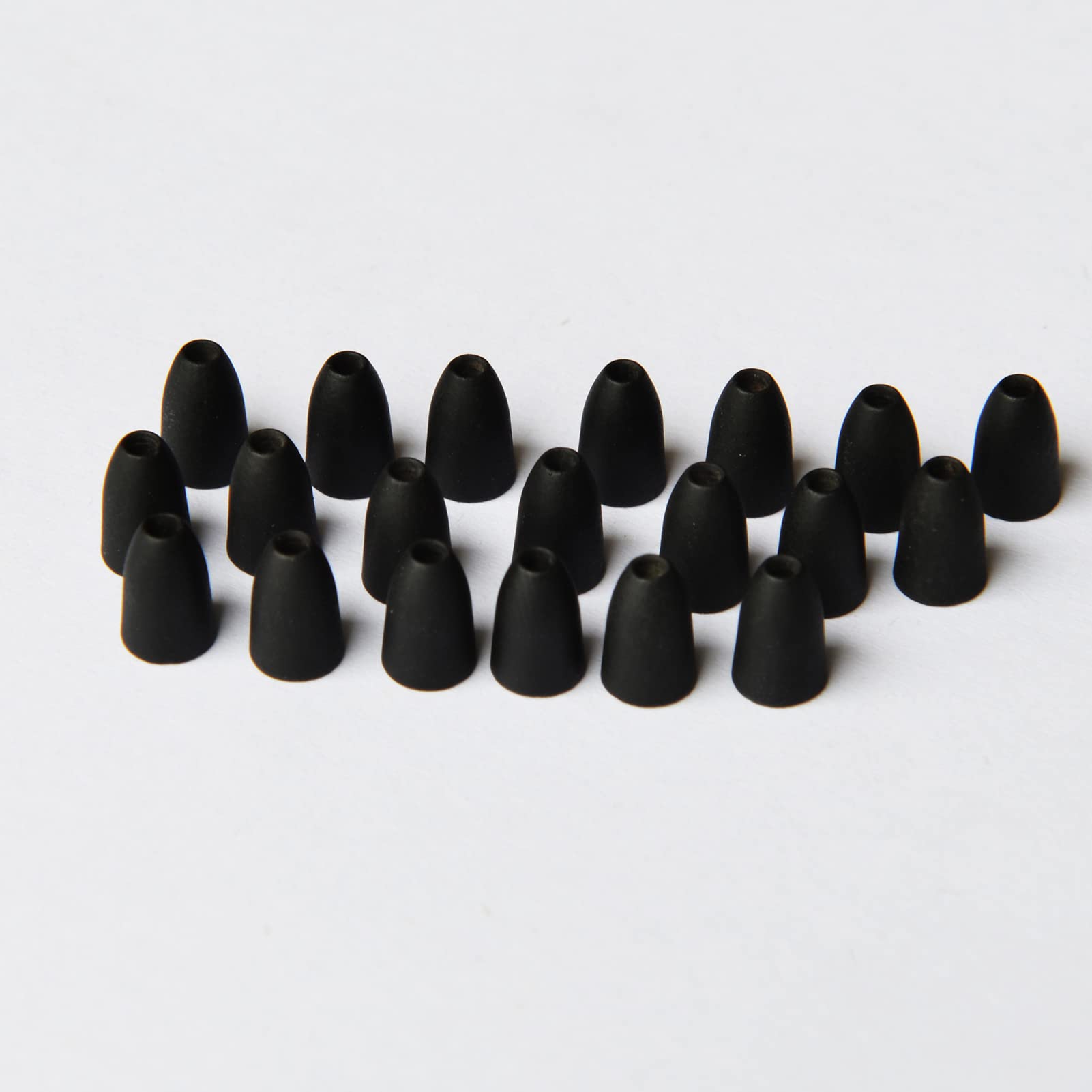 Premium Tungsten Worm Weights for Bass Fishing - Flat Shiny Black Bullet Sinkers | Durable & Eco-Friendly Fishing Gear for Freshwater & Saltwater Angling