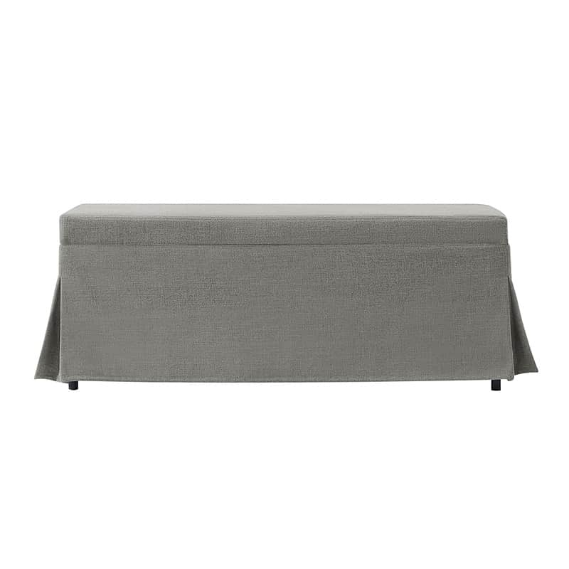 Zenobia Bench with Hidden Shoe Storage & Removable Slipcover - Entryway Seating with Storage for Shoes, Hats & Accessories - Perfect for Hallway, Bedroom or Mudroom Organization