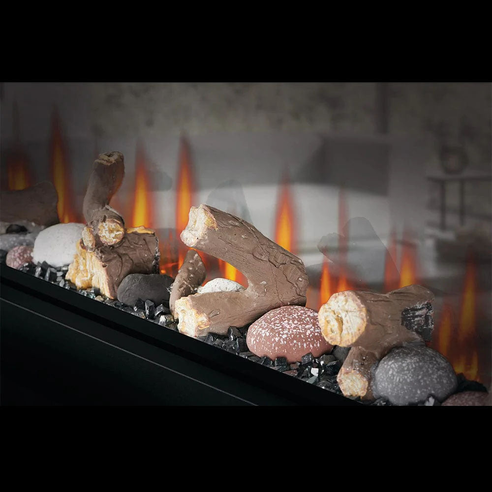 Napoleon Clearion Elite 50-Inch See-Through Electric Fireplace - Modern Heating for Living Room, Bedroom & Office Spaces