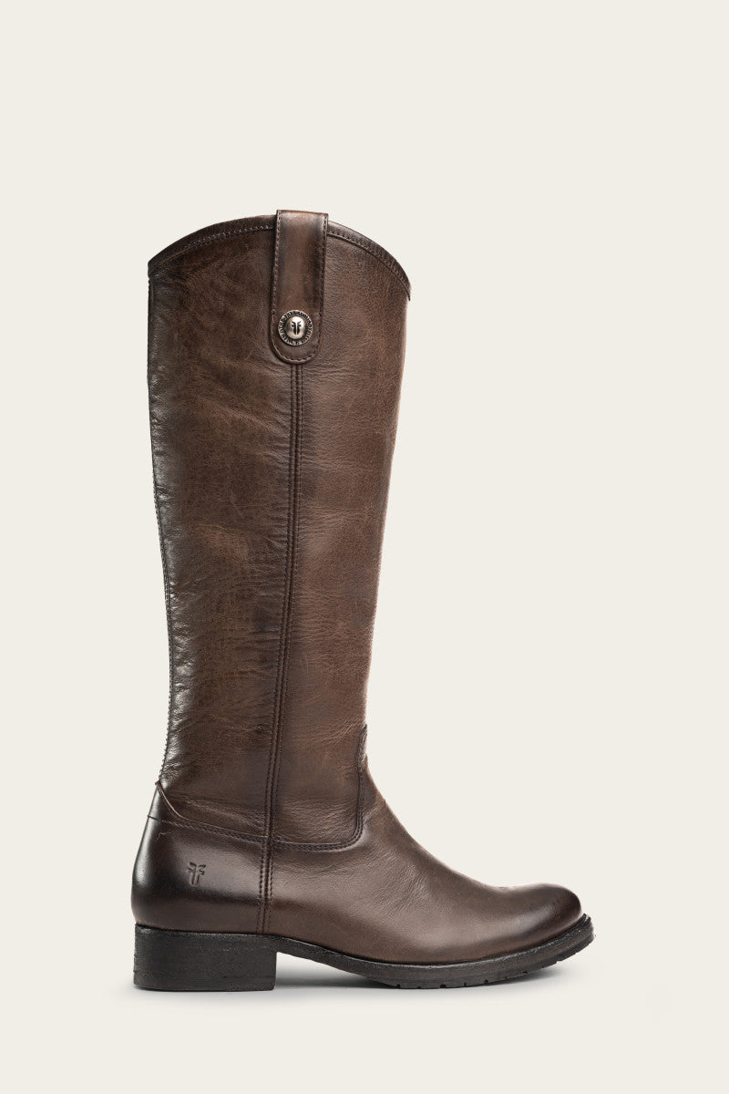 Melissa Button Lug Tall Boots - Vintage & Pre-Loved Women's Ankle Boots for Casual Outfits & Fall Fashion