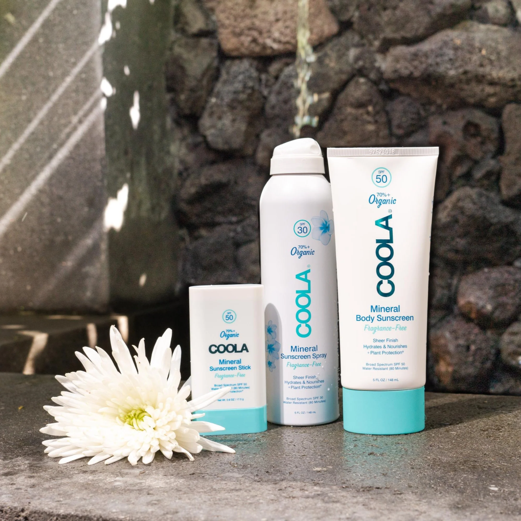 COOLA Mineral Organic Sunscreen Stick SPF 50 Fragrance Free - Reef Safe, Broad Spectrum UVA/UVB Protection - Perfect for Beach, Swimming & Outdoor Activities