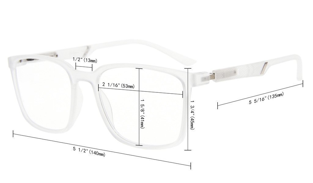 Blue Light Blocking Glasses for Women & Men - CessBlu Large Frame Computer Glasses with Anti-Glare Protection for Digital Screen Use, Reading & Gaming