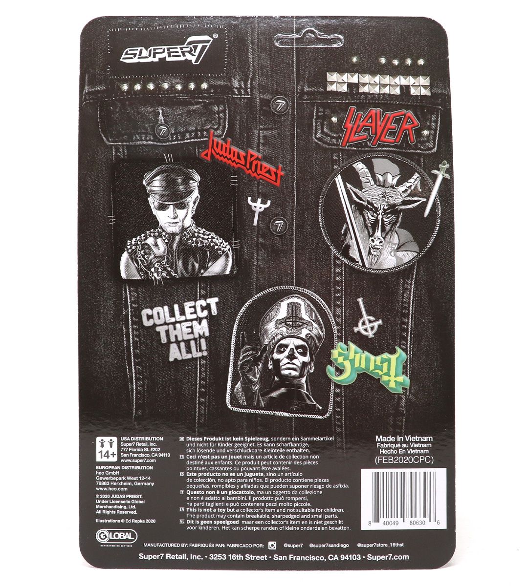 Judas Priest ReAction Figure - Official Band Merchandise for Music Fans & Collectors - Perfect for Display, Gifts, and Rock Memorabilia Collections