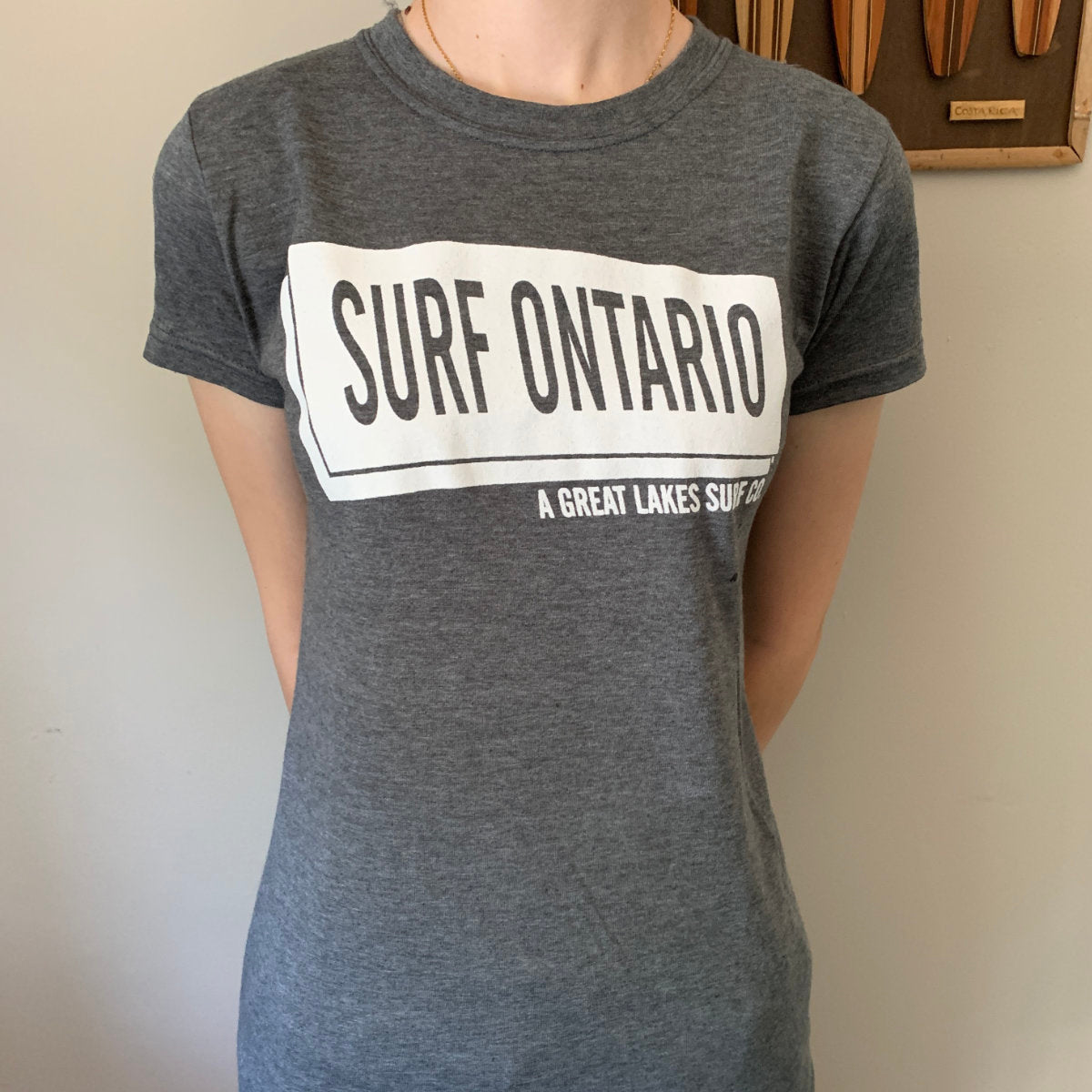 Surf Ontario Graphic T-Shirt for Women - Soft Cotton Casual Tee for Beach, Surfing & Summer Outfits