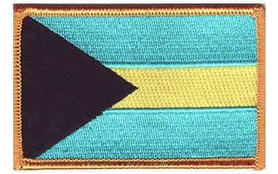 Bahamas Iron-on Embroidered Patch - Tropical Island Design for Hats, Jackets & Bags - Perfect for Travel Enthusiasts & Souvenir Collectors