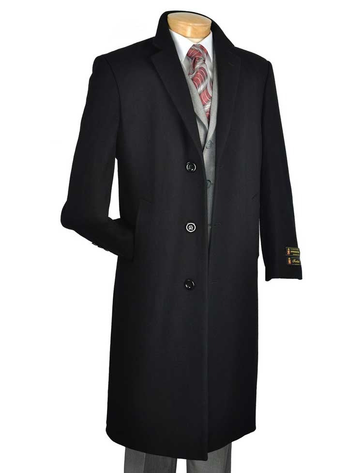 Elegant 48-Inch Long Dress Top Coat for Women - Black (CL48) | Perfect for Formal Events, Weddings & Evening Parties