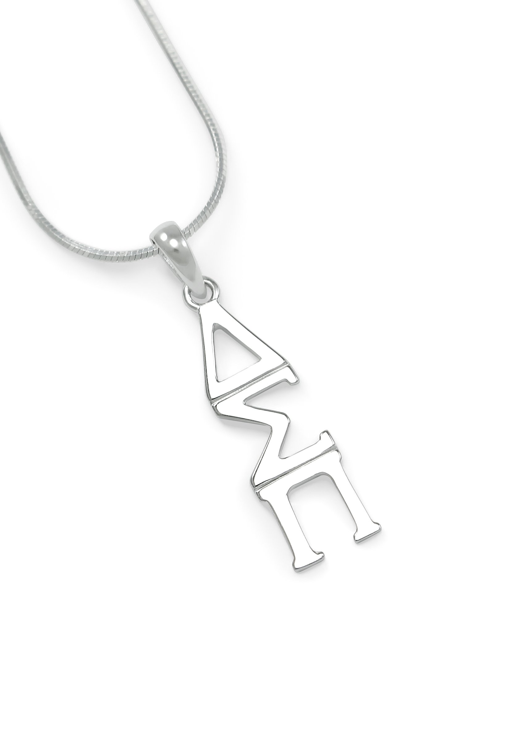 Delta Sigma Pi CO ED Fraternity Necklace - DSP Sterling Silver Lavaliere Pendant for Sorority Sisters & Greek Life Events | Elegant Jewelry Gift for College Students
