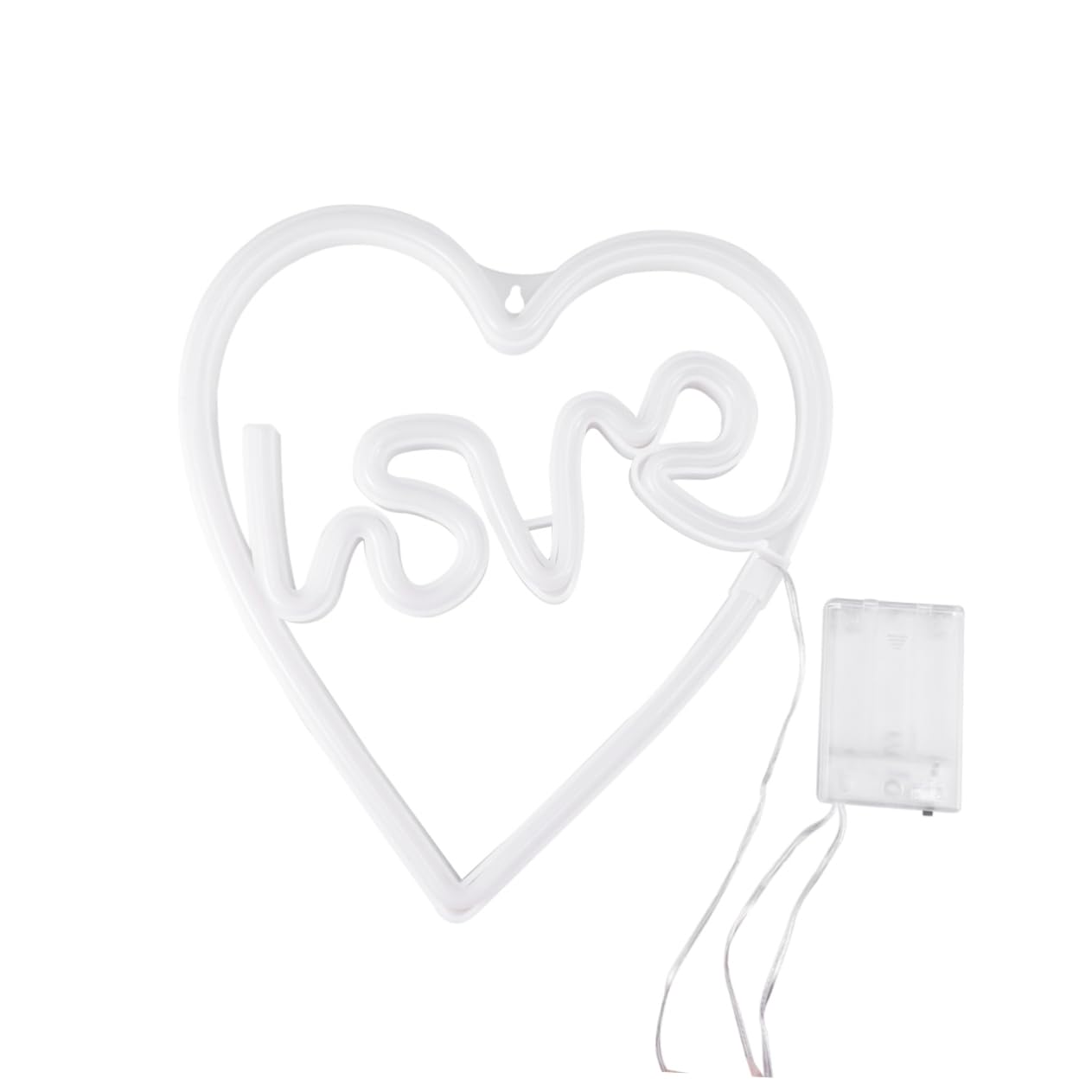 Angoily Love Shape LED Neon Light - USB Powered Night Light for Bedroom, Party & Home Decor - Romantic Mood Lighting for Valentine's Day, Wedding & Anniversary Gifts
