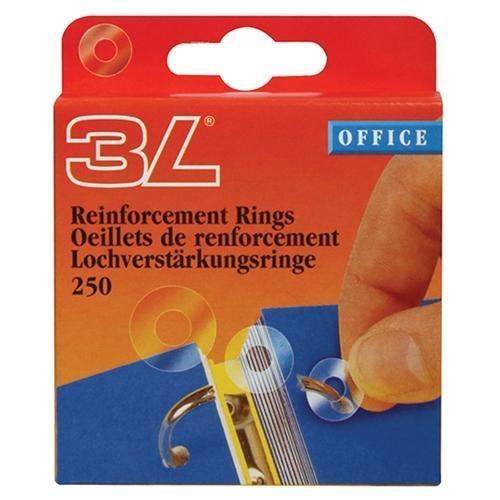 250pcs 3L Reinforcement Rings Eyelets for Leather Craft, DIY Projects, Scrapbooking & Bookbinding - Heavy Duty Metal Grommets for Fabric, Paper & Leather