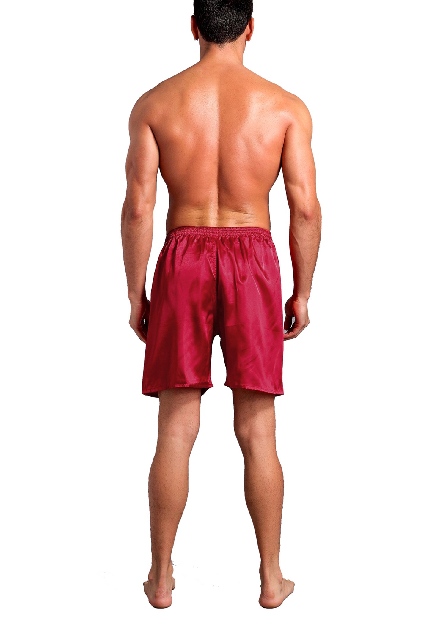 Men's Satin Sleep Shorts 2-Pack - Soft Lounge Shorts for Nightwear & Relaxation at Home