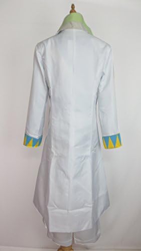 Jotaro Kujo White Uniform Cosplay Costume - Stardust Crusaders Battle Outfit (Male Size L) | Perfect for Anime Conventions, Halloween & JoJo's Bizarre Adventure Fan Events
