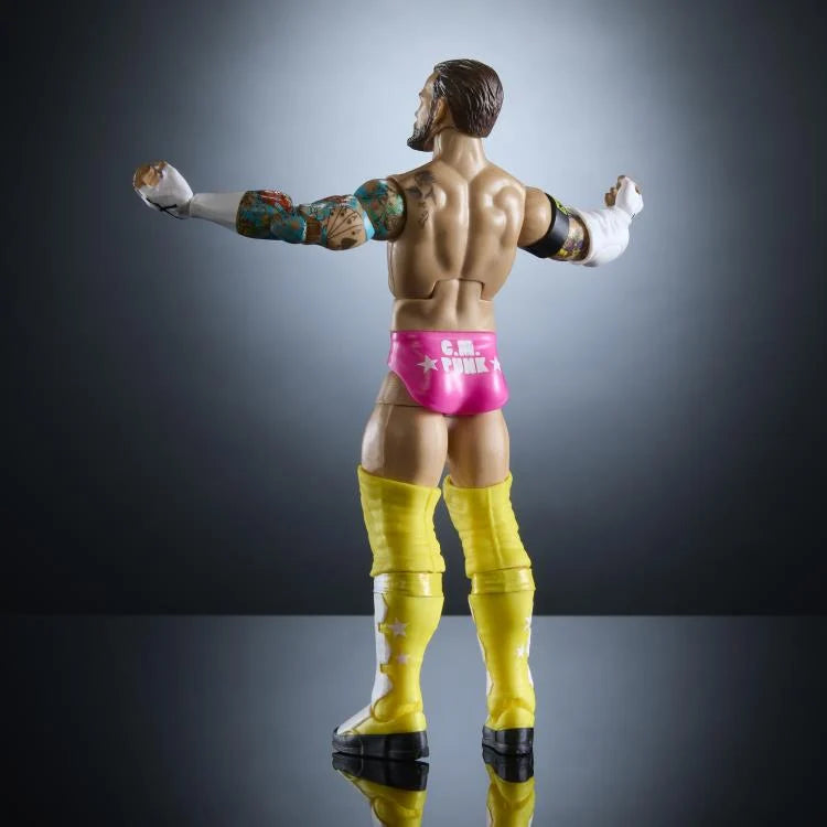 CM Punk WWE Elite Collection Series 113 Action Figure - Authentic Wrestling Toy for Collectors & Fans - Perfect for Display, Play & Gifts